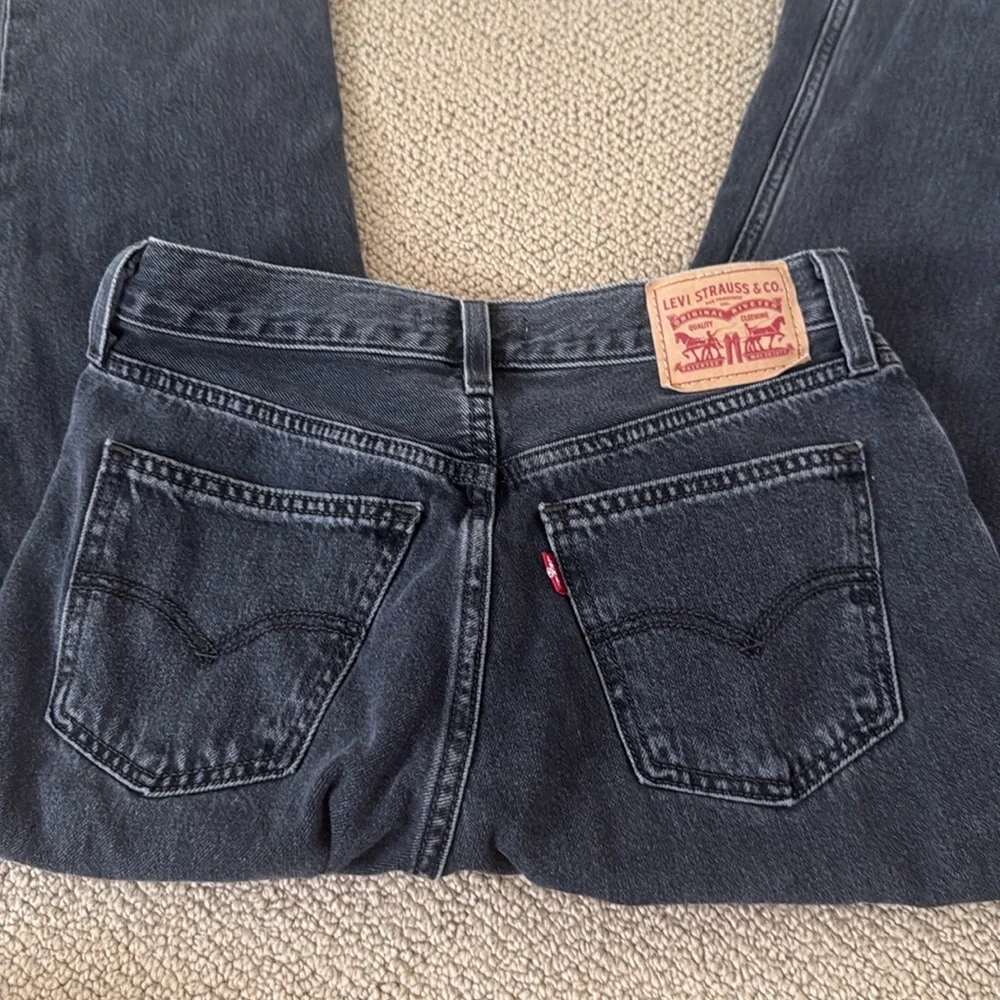 Levi's black low pro straight baggy low loose Women's Black Jeans size 25 - Picture 8 of 11
